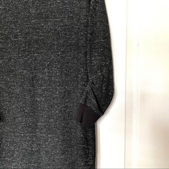 Cabi Gray Dress Charcoal Melange Knit Sweaterdress PJ V Neck Stretch S #3829 - Picture 3 of 4